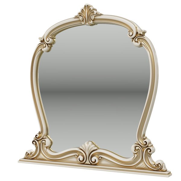 Зеркало настенное Грация цвета слоновой кости