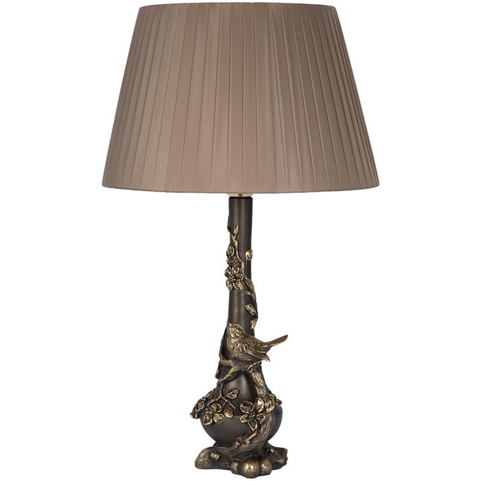 Настольная лампа Терра Шебби с коричневым абажуром - купить Настольные лампы по цене 10434.0
