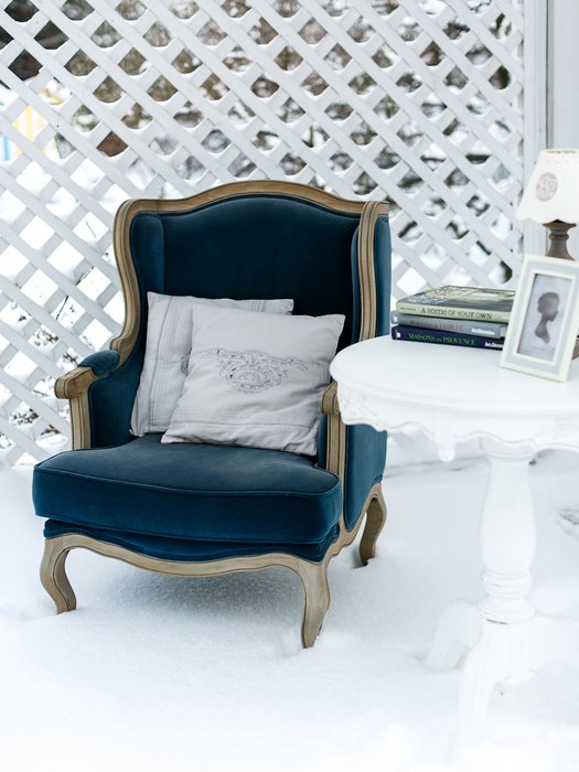 Кресло Сезарина темно-синего цвета - лучшие Интерьерные кресла в INMYROOM
