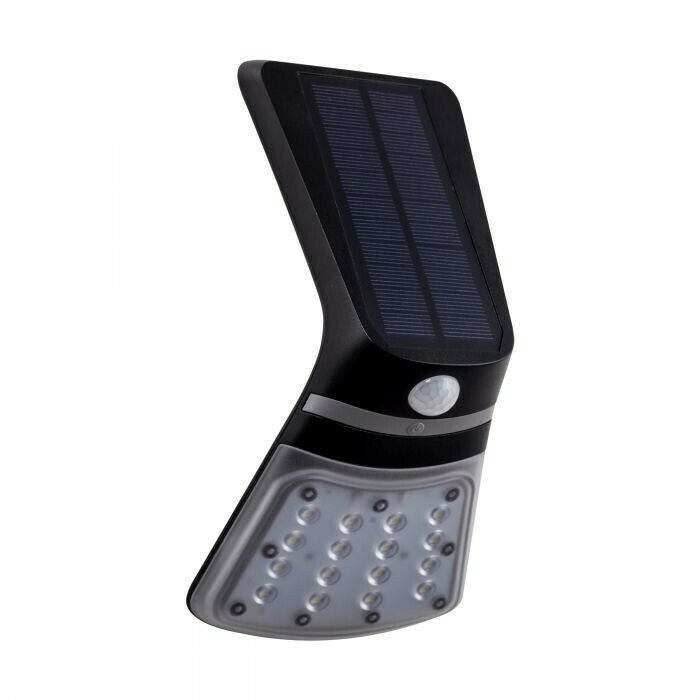 Светильник на солнечных батареях Lamozzo черного цвета
