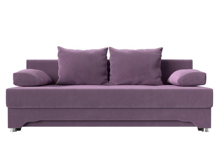 Диван-кровать Ник сиреневого цвета - купить Прямые диваны по цене 26999.0