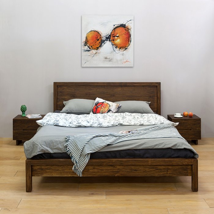 Кровать Margutta Queen 160х200 из массива тика - купить Кровати для спальни по цене 97660.0