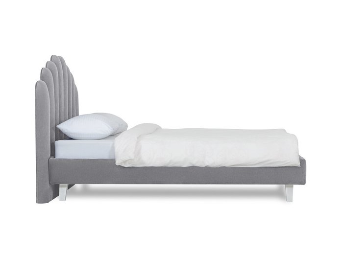 Кровать Queen Sharlotta L 160х200 серого цвета  - лучшие Кровати для спальни в INMYROOM