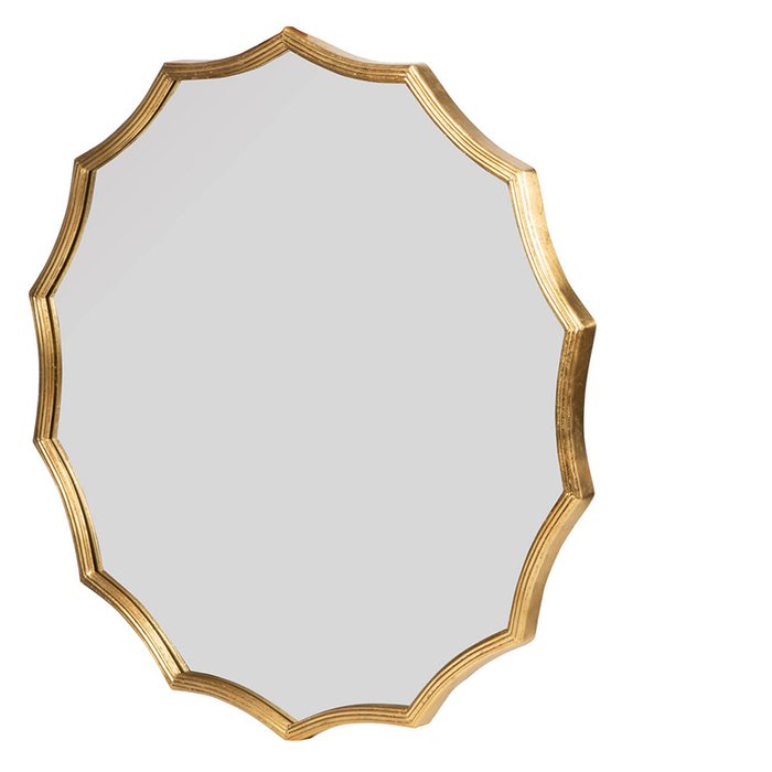 Зеркало настенное золотого цвета - купить Настенные зеркала по цене 33370.0