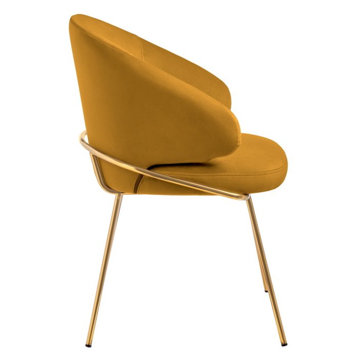Стул-полукресло Emil горчичного цвета - купить Обеденные стулья по цене 23990.0