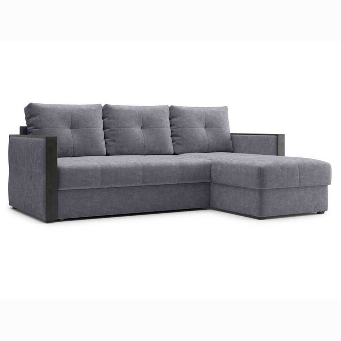 Угловой диван-кровать Винг серого цвета - лучшие Угловые диваны в INMYROOM