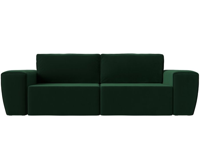 Прямой диван-кровать Беккер зеленого цвета - купить Прямые диваны по цене 51999.0
