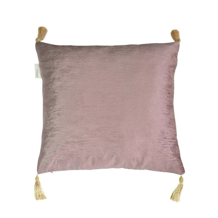 Наволочка Эстер 45х45 пепельно-розового цвета - купить Чехлы для подушек по цене 1100.0