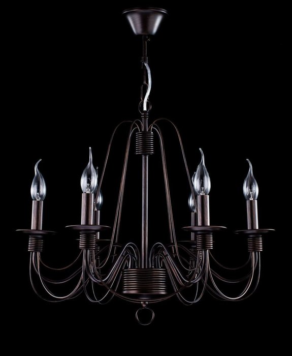 Подвесная люстра Velia с металлическим основанием - купить Подвесные люстры по цене 11990.0