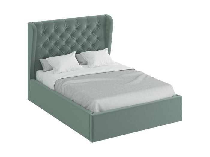 Кровать Jazz Lift серо-зеленого цвета 160х200