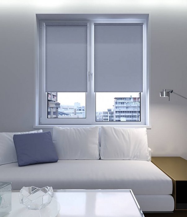 Мини Ролета Декор 57х175 серый