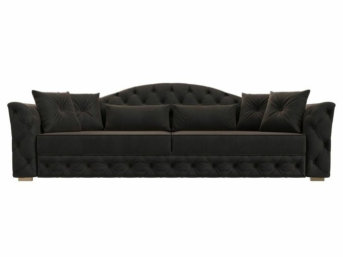 Прямой диван-кровать Артис коричневого цвета - купить Прямые диваны по цене 71999.0