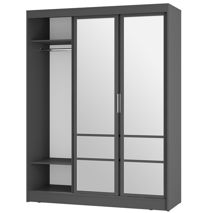 Шкаф-купе Симпл ШКК-06, графит - купить Шкафы-купе по цене 28396.0