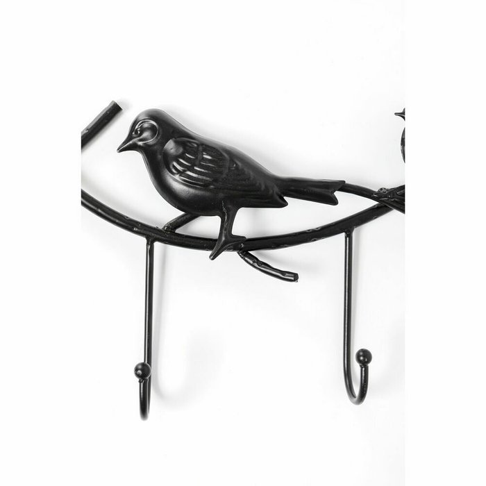 Вешалка Birds черного цвета - лучшие Настенные вешалки в INMYROOM