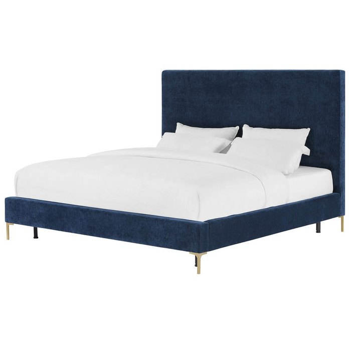 Кровать Mark 160х200 синего цвета  - купить Кровати для спальни по цене 69000.0