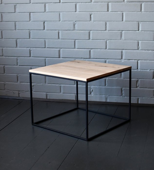 Кофейный стол Cube черно-бежевого цвета