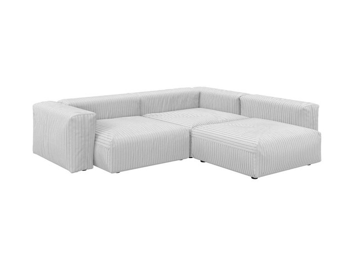 Угловой модульный диван Sorrento светло-серого цвета