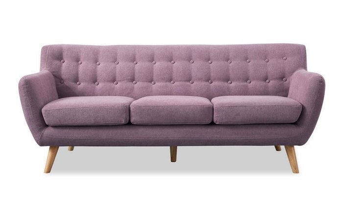 Прямой диван Copenhagen лилового цвета