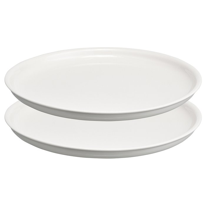 Набор из двух тарелок Milky clou белого цвета