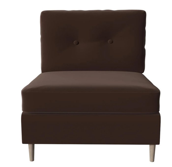 Модуль кресло Белфаст коричневого цвета - лучшие Интерьерные кресла в INMYROOM