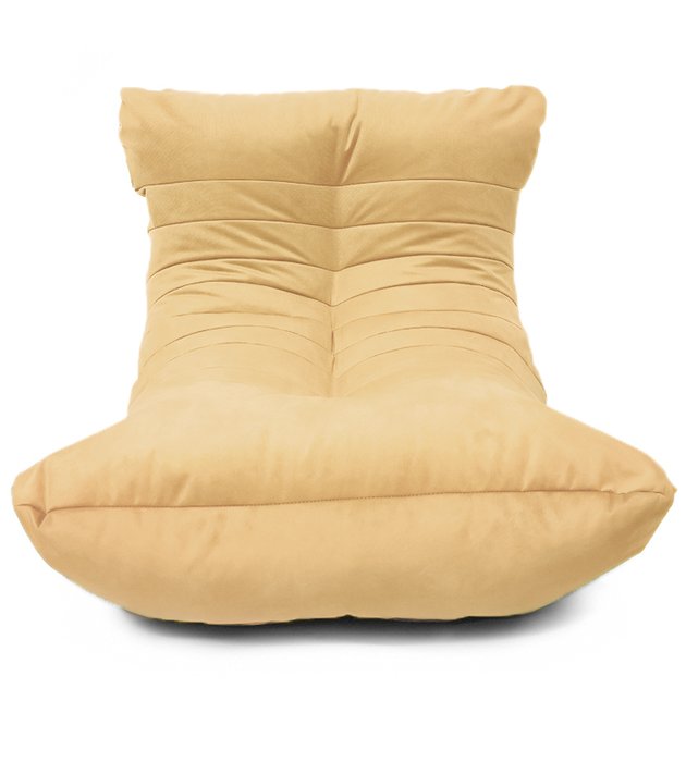 Кресло мешок Кокон Maserrati 05 XL светло-желтого цвета - купить Бескаркасная мебель по цене 8010.0