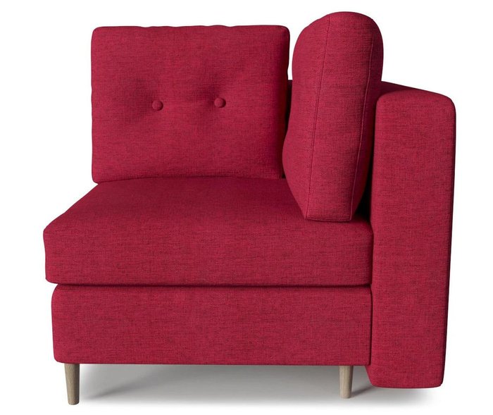 Модуль угловой сектор Белфаст красного цвета - лучшие Интерьерные кресла в INMYROOM