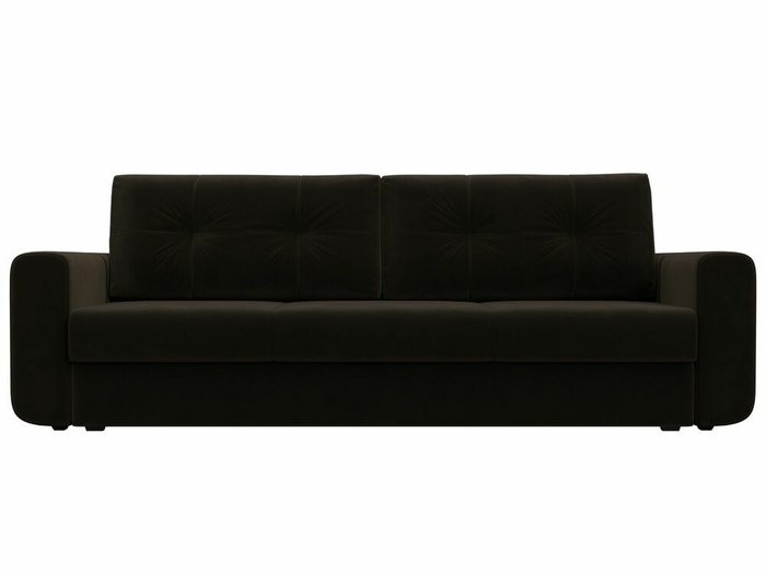 Диван-кровать Лига 031 темно-коричневого цвета - купить Прямые диваны по цене 34999.0