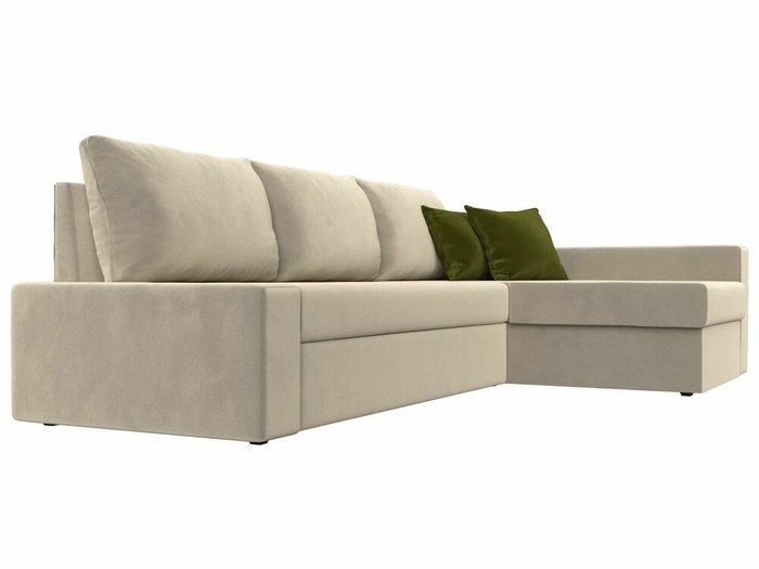 Угловой диван-кровать Версаль бежевого цвета правый угол - лучшие Угловые диваны в INMYROOM