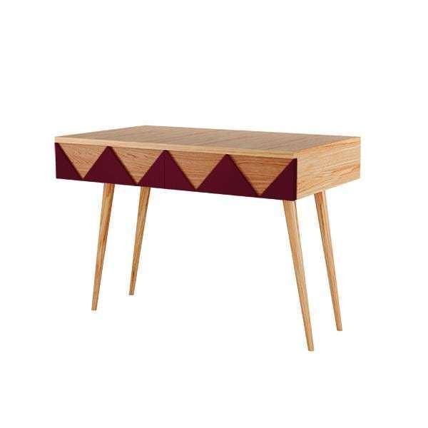 Консоль Woo Desk с узором бордового цвета Консоль Woo Desk с узором бордового цвета