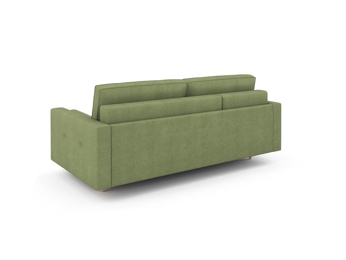 Угловой раскладной диван Отто  левый оливкового цвета - лучшие Угловые диваны в INMYROOM