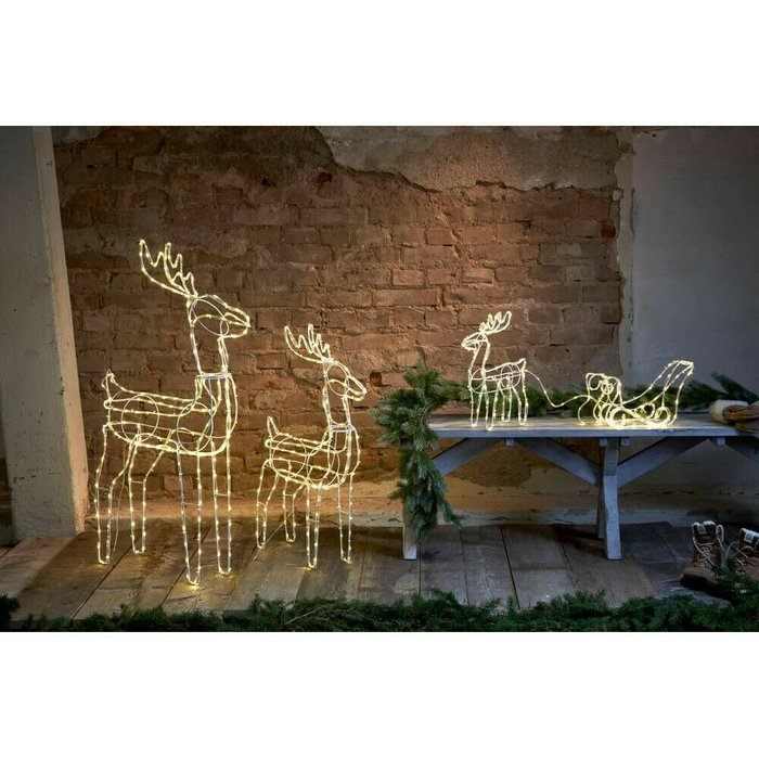 Светодиодный светильник Tuby Deer белого цвета - лучшие Новогоднее освещение в INMYROOM