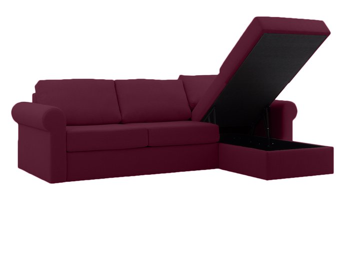 Угловой диван-кровать Peterhof пурпурного цвета  - лучшие Угловые диваны в INMYROOM