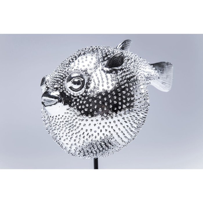 Статуэтка Blowfish Рыба-Шар серебряного цвета - лучшие Фигуры и статуэтки в INMYROOM