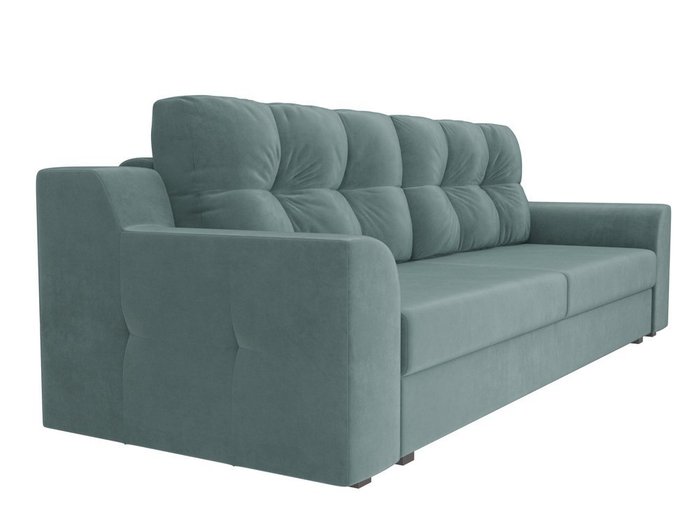 Прямой диван-кровать Сансара бирюзового цвета - лучшие Прямые диваны в INMYROOM