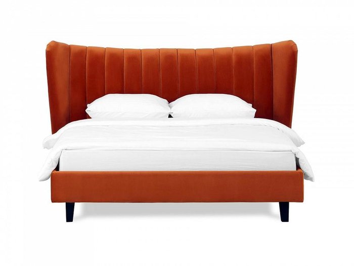 Кровать Queen Agata L 160х200 терракотового цвета - купить Кровати для спальни по цене 52190.0