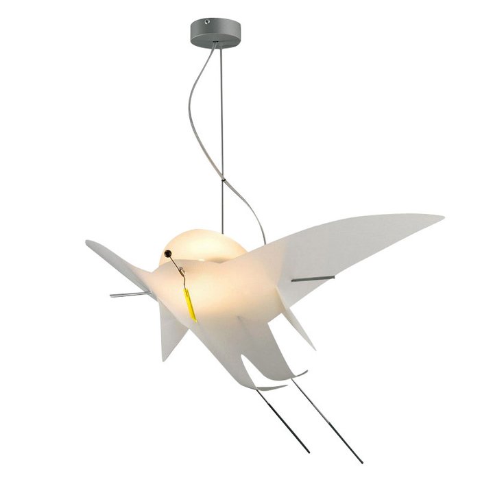 Подвесной светильник Oligo "SIR CHARLES" из пластика белого цвета