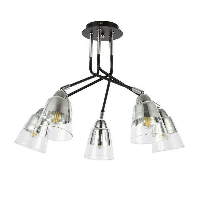  Светильник потолочный Lirino с прозрачными плафонами - купить Потолочные люстры по цене 7370.0