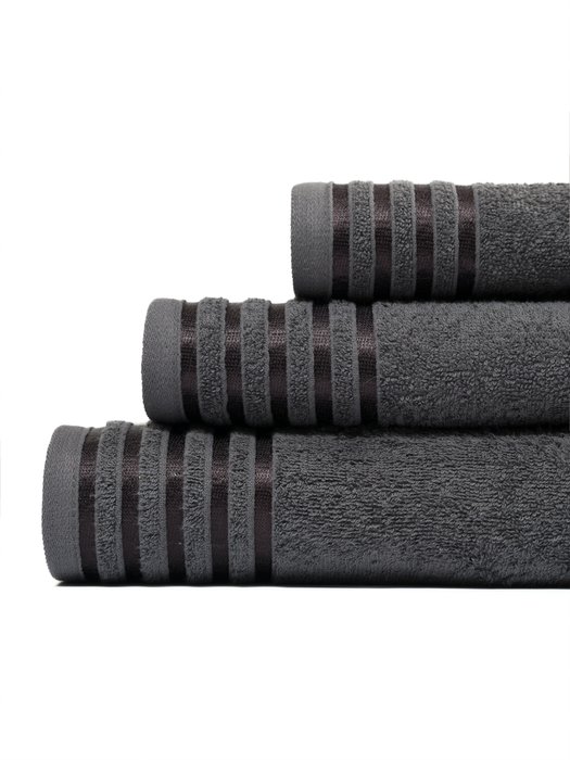 Набор банных полотенец темно-серого цвета - купить Банные полотенца по цене 1454.0