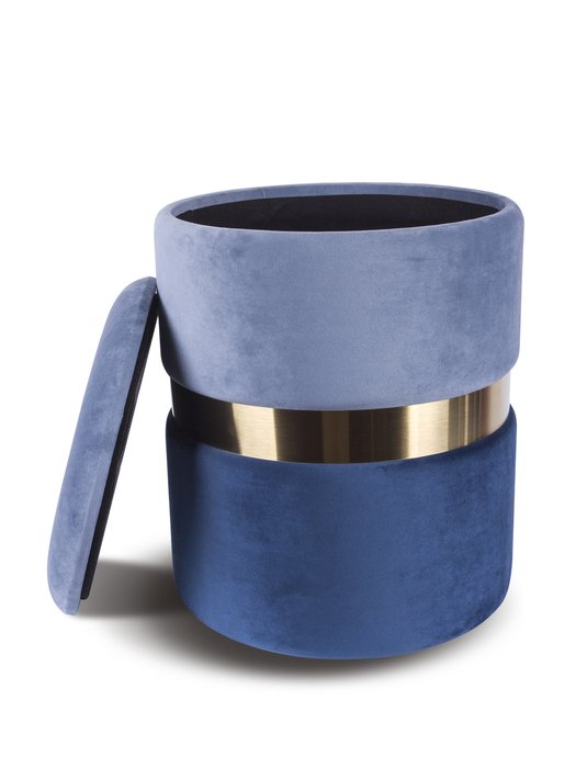 Пуфик New-York small синий-голубого цвета - купить Пуфы по цене 4500.0