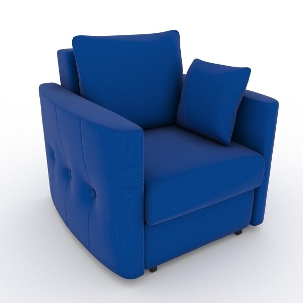 Кресло-кровать Luna синего цвета