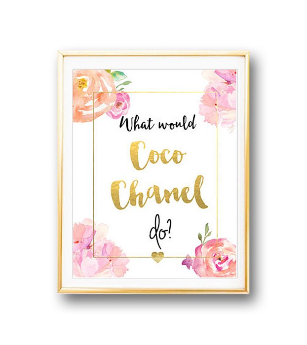 Постер "Coco Chanel" А4 - лучшие Принты в INMYROOM