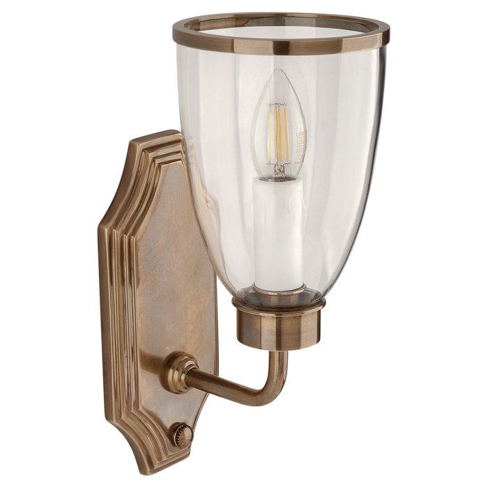 Настенный светильник коричневого цвета - купить Бра и настенные светильники по цене 22400.0