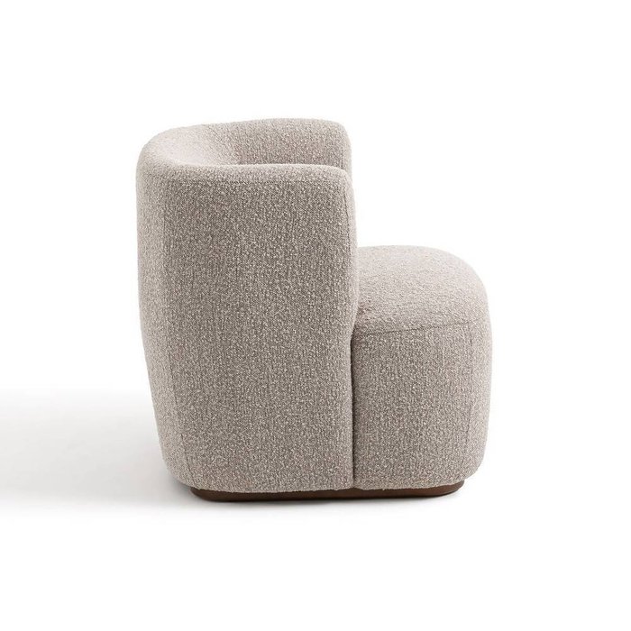 Кресло из ткани букле Nidou серого цвета - лучшие Интерьерные кресла в INMYROOM