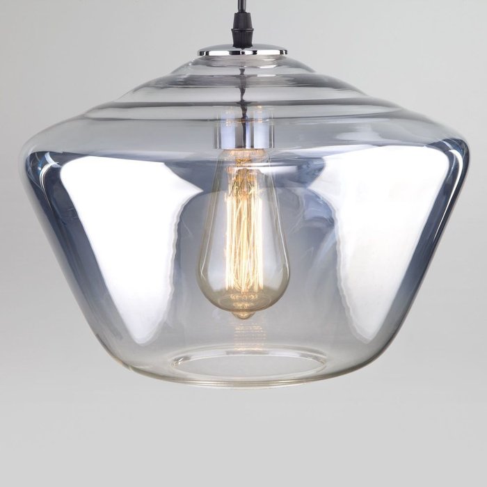 Подвесной светильник со стеклянным плафоном 50199/1 хром Franco - лучшие Подвесные светильники в INMYROOM