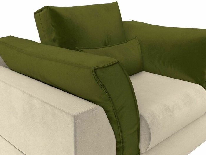Кресло Пекин зелено-бежевого цвета - лучшие Интерьерные кресла в INMYROOM