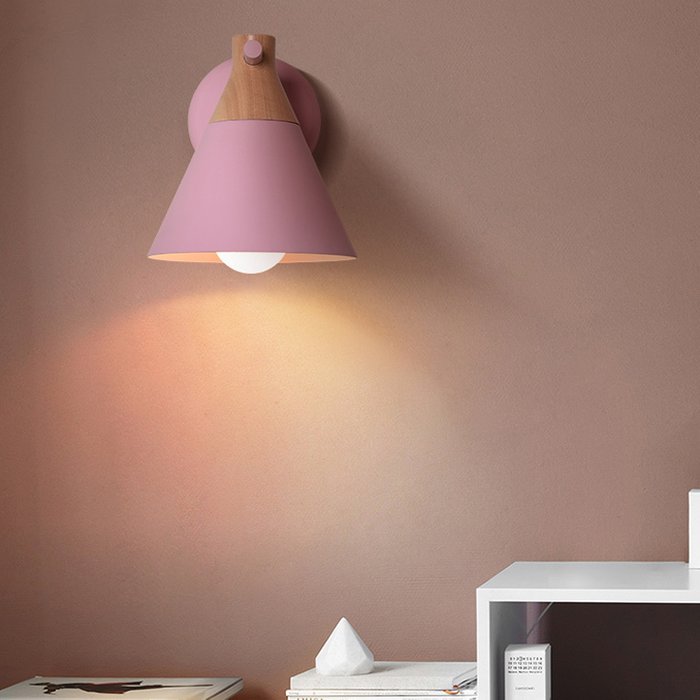 Настенный светильник Nod Wall розового цвета - купить Бра и настенные светильники по цене 7130.0