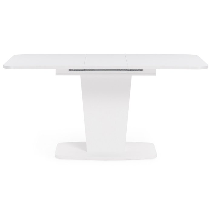 Раздвижной обеденный стол Токио-28 белого цвета - лучшие Обеденные столы в INMYROOM