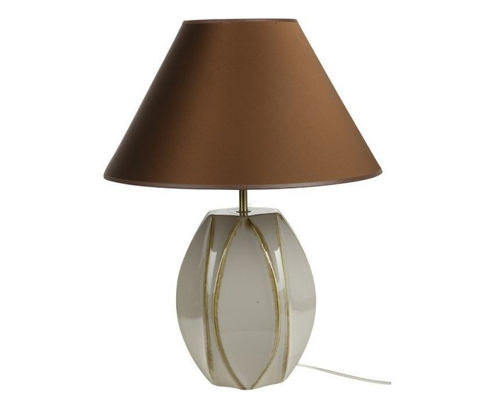  Настольная лампа Sporvil с коричневым абажуром