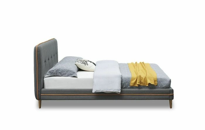 Кровать Madeira 160x200 серо-коричневого цвета - лучшие Кровати для спальни в INMYROOM