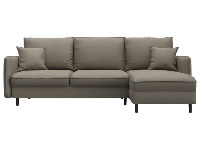 Угловой диван-кровать Лига-064 бежевого цвета (экокожа) - купить Угловые диваны по цене 103990